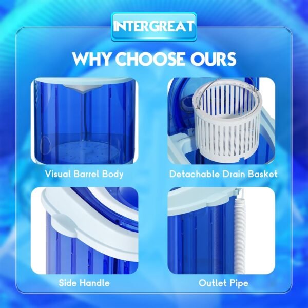INTERGREAT Portable Washer Review Exploring Efficiency and Portability in Small Washers INTERGREAT Portable Washer Review Exploring Efficiency and Portability in Small Washers