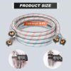 KEOKLE Stainless Steel Washing Machine Hoses Review Durable 8FT Hot Cold Water Supply KEOKLE Stainless Steel Washing Machine Hoses Review Durable 8FT Hot Cold Water Supply