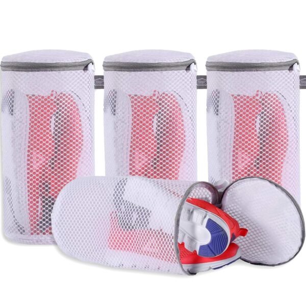 Kimmama Laundry Bags Mesh Wash Bags, Shoe Washing Machine Bag, Net Washer Sack with Zipper, Dryer Pouch for Cleaning and Drying Footwear, Sneaker, Trainers, Plimsolls, Slippers,... Kimmama Laundry Bags Mesh Wash Bags, Shoe Washing Machine Bag, Net Washer Sack with Zipper, Dryer Pouch for Cleaning and Drying Footwear, Sneaker, Trainers, Plimsolls, Slippers,...