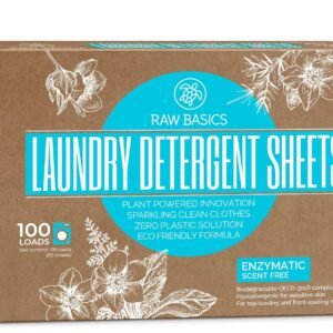 Laundry Detergent Sheets Unscented - Zero Waste, Plastic and Scent Free, Natural Soap - Travel Size Essentials for Washing Clothes, 100 Loads (Unscented) Laundry Detergent Sheets Unscented - Zero Waste, Plastic and Scent Free, Natural Soap - Travel Size Essentials for Washing Clothes, 100 Loads (Unscented)