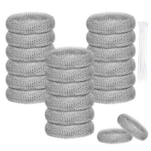 Lint Traps for Washing Machine Hose, 20 pcs Stainless Steel Lint Snare Traps, Laundry Mesh Washer Hose Filter, Washer Drain Lint Catcher with 20 pcs Cable Ties Lint Traps for Washing Machine Hose, 20 pcs Stainless Steel Lint Snare Traps, Laundry Mesh Washer Hose Filter, Washer Drain Lint Catcher with 20 pcs Cable Ties