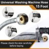 MIFLUS 15 FT Washing Machine Hose Review Durable Stainless Steel Water Supply Comparison MIFLUS 15 FT Washing Machine Hose Review Durable Stainless Steel Water Supply Comparison