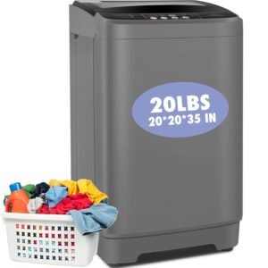 Nictemaw Portable Washing Machine, 20Lbs Capacity Full-Automatic Portable Washer Machine, 2.8Cu.ft Washer and Dryer Combo with 10 Programs & 8 Water Levels for Apartment, Dorms,... Nictemaw Portable Washing Machine, 20Lbs Capacity Full-Automatic Portable Washer Machine, 2.8Cu.ft Washer and Dryer Combo with 10 Programs & 8 Water Levels for Apartment, Dorms,...