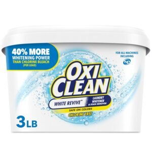 OxiClean White Revive Laundry Whitener and Stain Remover Powder, 3 lb OxiClean White Revive Laundry Whitener and Stain Remover Powder, 3 lb