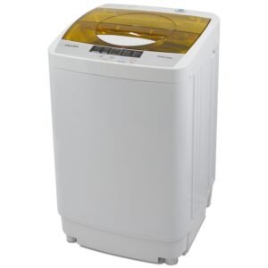 Panda Portable Washing Machine 10 LBS Load Volume, Fully Automatic 1.34 Cu.ft Laundry Washer with Built-in Drain Pump, Top Load Clothes Washer for Apartment and Household, Yellow Panda Portable Washing Machine 10 LBS Load Volume, Fully Automatic 1.34 Cu.ft Laundry Washer with Built-in Drain Pump, Top Load Clothes Washer for Apartment and Household, Yellow