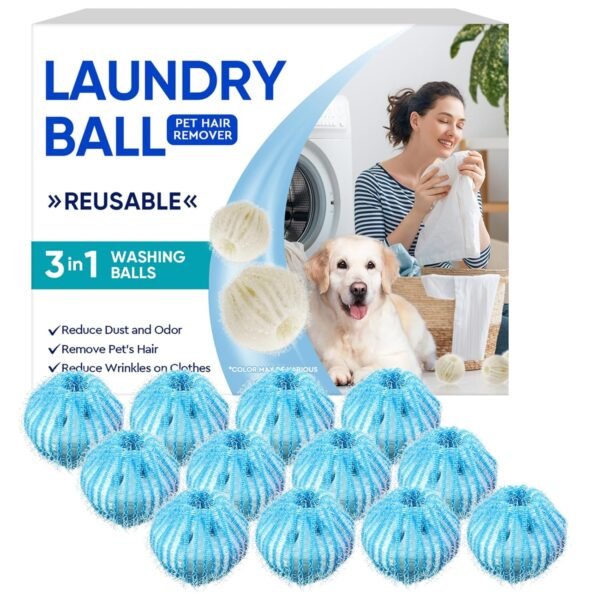 Pet Hair Remover for Laundry, Reusable Hair Catcher,12 PCS Pet Hair Remover Balls for Washing Machine Reusable Hair Catcher for Dogs and Cats Pet Hair Remover for Laundry, Reusable Hair Catcher,12 PCS Pet Hair Remover Balls for Washing Machine Reusable Hair Catcher for Dogs and Cats