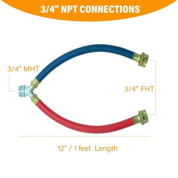 PevePexe Rubber Y Mixer Washing Machine Hose Review Burst Proof Plumbing Connector PevePexe Rubber Y Mixer Washing Machine Hose Review Burst Proof Plumbing Connector