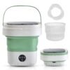 Portable Washing Machine,12L Mini Washer with Foldable Design, Has 3 smart Modes for Travel,Apartment,Baby Clothes,Socks camping, RV (Green) Portable Washing Machine,12L Mini Washer with Foldable Design, Has 3 smart Modes for Travel,Apartment,Baby Clothes,Socks camping, RV (Green)