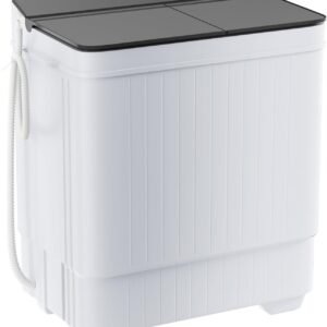 Portable Washing machine, 28lbs Mini Compact Laundry Washing Machine, Twin Tub 18lbs Washer & 10lbs Spinner Combo, Clothes Washer Machine with Drain Pump for Apartment,... Portable Washing machine, 28lbs Mini Compact Laundry Washing Machine, Twin Tub 18lbs Washer & 10lbs Spinner Combo, Clothes Washer Machine with Drain Pump for Apartment,...