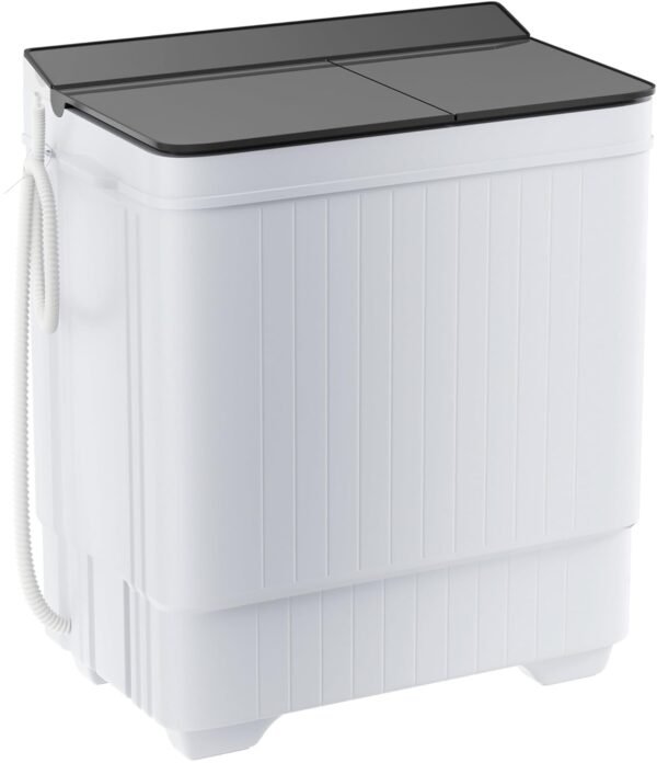 Portable Washing machine, 28lbs Mini Compact Laundry Washing Machine, Twin Tub 18lbs Washer & 10lbs Spinner Combo, Clothes Washer Machine with Drain Pump for Apartment,... Portable Washing machine, 28lbs Mini Compact Laundry Washing Machine, Twin Tub 18lbs Washer & 10lbs Spinner Combo, Clothes Washer Machine with Drain Pump for Apartment,...