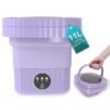 Portable Washing Machine, Mini Foldable Washer with Spin Dryer, 11L Collapsible Luandry Washer, Small Compact Lavadora Portatil for Baby Clothes, Underwear, Travel, Camping,... Portable Washing Machine, Mini Foldable Washer with Spin Dryer, 11L Collapsible Luandry Washer, Small Compact Lavadora Portatil for Baby Clothes, Underwear, Travel, Camping,...