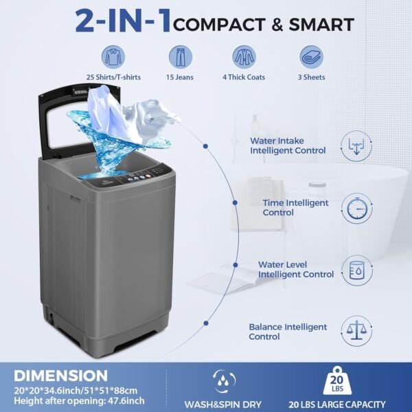 Portable Washing Machine Review for Nictemaw's Space-Saving 20 lbs Capacity Model Portable Washing Machine Review for Nictemaw's Space-Saving 20 lbs Capacity Model