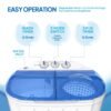 Portable Washing Machine Review ROVSUN's 11LBS Electric Washer and Dryer Combo Uncovered Portable Washing Machine Review ROVSUN's 11LBS Electric Washer and Dryer Combo Uncovered
