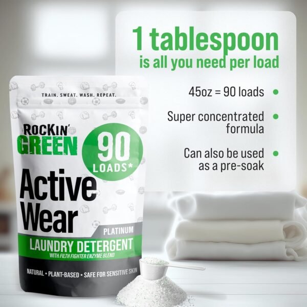 Rockin Green Activewear Laundry Detergent Powder Review Plant Based Stain Fighter Rockin Green Activewear Laundry Detergent Powder Review Plant Based Stain Fighter