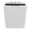 ROVSUN 15LBS Portable Washing Machine, Electric Twin Tub Washer with Washer(9lbs) & Spiner(6lbs) & Pump Draining, Great for Home RV Camping Dorm College Apartment (white & black) ROVSUN 15LBS Portable Washing Machine, Electric Twin Tub Washer with Washer(9lbs) & Spiner(6lbs) & Pump Draining, Great for Home RV Camping Dorm College Apartment (white & black)
