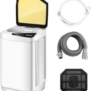SAFEPLUS Full-Automatic Portable Mini Washing Machines,7.7 lbs Load Capacity,with Spin and Built in Barrel Light for Dorms Apartments RV and Camping SAFEPLUS Full-Automatic Portable Mini Washing Machines,7.7 lbs Load Capacity,with Spin and Built in Barrel Light for Dorms Apartments RV and Camping