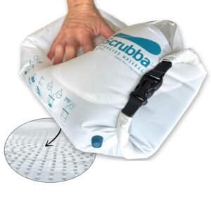 Scrubba Untouched Wash Bag - Portable Washing Machine - Eco-Friendly Manual Washing Machine for Travel, Camping, Baby Clothes - Travel Essentials, Gift - use with Laundry... Scrubba Untouched Wash Bag - Portable Washing Machine - Eco-Friendly Manual Washing Machine for Travel, Camping, Baby Clothes - Travel Essentials, Gift - use with Laundry...