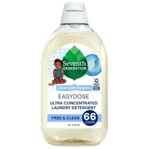 Seventh Generation Baby Easy Dose Laundry Detergent Ultra Concentrated Free and Clear Washing Detergent 23 oz Seventh Generation Baby Easy Dose Laundry Detergent Ultra Concentrated Free and Clear Washing Detergent 23 oz