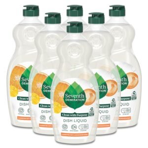 Seventh Generation Dish Liquid Soap Clementine Zest Lemongrass Pack of 6 Dishwashing Soap Liquid Soap 19 oz Seventh Generation Dish Liquid Soap Clementine Zest Lemongrass Pack of 6 Dishwashing Soap Liquid Soap 19 oz