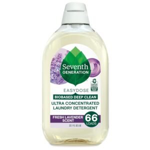 Seventh Generation EasyDose Laundry Detergent Fresh Lavender Ultra Concentrated Washing Detergent 23 oz Seventh Generation EasyDose Laundry Detergent Fresh Lavender Ultra Concentrated Washing Detergent 23 oz