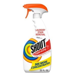 Shout Active Enzyme Laundry Stain Remover Spray, Triple-Acting Formula Clings, Penetrates, and Lifts 100+ Types of Everyday Stains - Prewash Spray 22oz Shout Active Enzyme Laundry Stain Remover Spray, Triple-Acting Formula Clings, Penetrates, and Lifts 100+ Types of Everyday Stains - Prewash Spray 22oz