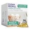 The Clean People Laundry Detergent Pods - Hypoallergenic Laundry Pods - Ultra Concentrated, Recyclable Packaging, Stain Fighting - Fresh Scent, 96 Pack The Clean People Laundry Detergent Pods - Hypoallergenic Laundry Pods - Ultra Concentrated, Recyclable Packaging, Stain Fighting - Fresh Scent, 96 Pack