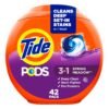 Tide PODS laundry detergent pacs, 3-in-1 Stain Remover, Odor Fighter, Color Protector, 42 Count, HE compatible, Spring Meadow Scent (Packaging May Vary) Tide PODS laundry detergent pacs, 3-in-1 Stain Remover, Odor Fighter, Color Protector, 42 Count, HE compatible, Spring Meadow Scent (Packaging May Vary)