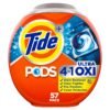 Tide PODS Liquid Laundry Detergent Soap Pacs, 4-n-1 Ultra Oxi, HE Compatible, Built in Pre-treater for Stains, 57 Count Tide PODS Liquid Laundry Detergent Soap Pacs, 4-n-1 Ultra Oxi, HE Compatible, Built in Pre-treater for Stains, 57 Count