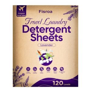 Travel Laundry Detergent Sheets Eco-friendly 120 Loads Fisroa Clothes Washing Detergent Sheets Plastic-Free Washer Strips, Lavender Liquidless Laundry Sheets Strips Travel Laundry Detergent Sheets Eco-friendly 120 Loads Fisroa Clothes Washing Detergent Sheets Plastic-Free Washer Strips, Lavender Liquidless Laundry Sheets Strips