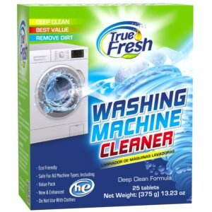 True Fresh Washing Machine Cleaner Tablets – 25-Pack Deep Cleaning for Front Loader, Top Load & HE Washers – Helps Remove Odor-Causing Residues, Pet Hair & Hard Water Buildup –... True Fresh Washing Machine Cleaner Tablets – 25-Pack Deep Cleaning for Front Loader, Top Load & HE Washers – Helps Remove Odor-Causing Residues, Pet Hair & Hard Water Buildup –...