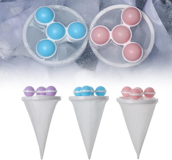Upgrade Pet Hair Remover for Laundry, 2025 New Reusable Floating Hair Filtering Mesh Removal, Laundry Pet Hair Catcher Hair Filter Washer Cleaning Mesh Bag for Dog Cat (3Colors)