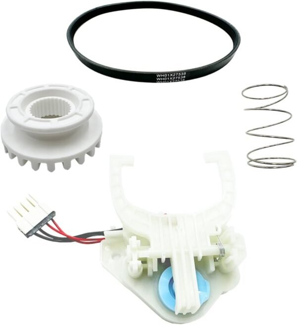 Upgraded WH03X30517 Washer Shift Actuator & WH01X27538 Washer Drive Belt & WH05X24185 Washing Machine Clutch & WH01X24434 Washer Spring - for GE Hotpoint Clothes Washer Mode... Upgraded WH03X30517 Washer Shift Actuator & WH01X27538 Washer Drive Belt & WH05X24185 Washing Machine Clutch & WH01X24434 Washer Spring - for GE Hotpoint Clothes Washer Mode...