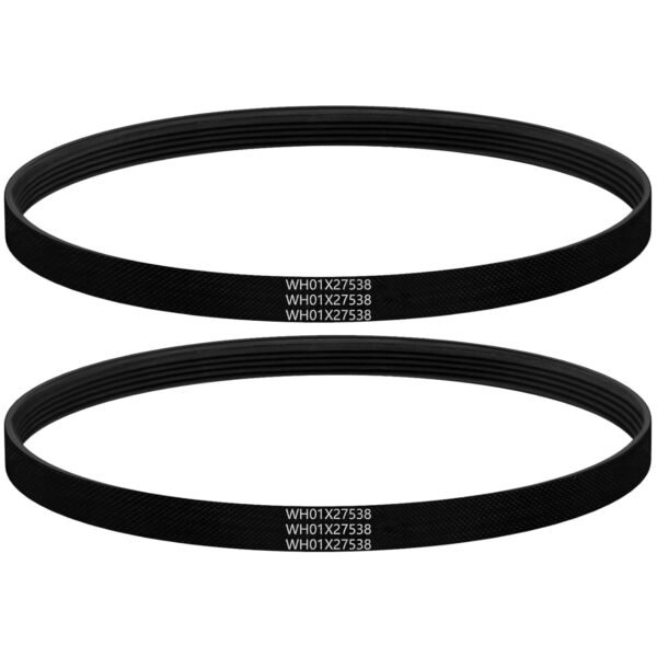 WH01X27538 Washer Drive Belt Compatible with GE, Hotpoint Clothes Washing Machine, Replaces Washing Machine Parts AP6328256, PS12299369, 4587903, 290D1101P005, 2 Pack WH01X27538 Washer Drive Belt Compatible with GE, Hotpoint Clothes Washing Machine, Replaces Washing Machine Parts AP6328256, PS12299369, 4587903, 290D1101P005, 2 Pack