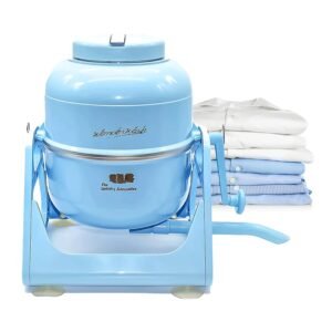 WonderWash Portable Washing Machine for Apartment & Tiny Spaces - Manual Hand Clothes Washer with Retro Design - Clean Laundry Anywhere with Our Countertop, Non-Electric, Small... WonderWash Portable Washing Machine for Apartment & Tiny Spaces - Manual Hand Clothes Washer with Retro Design - Clean Laundry Anywhere with Our Countertop, Non-Electric, Small...