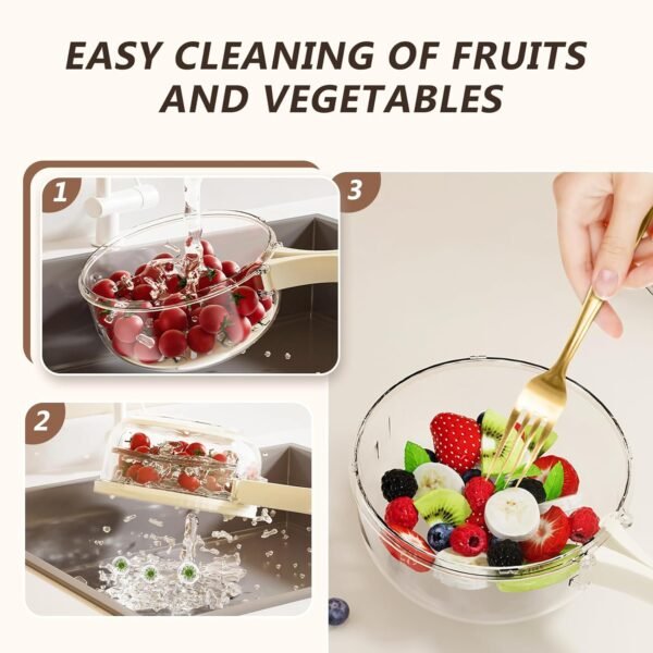XAZSKJYXGS Kitchen Colander Set Review Efficient 3 in 1 Fruit Strainer and Storage Solution XAZSKJYXGS Kitchen Colander Set Review Efficient 3 in 1 Fruit Strainer and Storage Solution