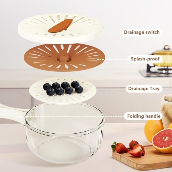 XAZSKJYXGS Kitchen Colander Set Review Efficient 3 in 1 Fruit Strainer and Storage Solution XAZSKJYXGS Kitchen Colander Set Review Efficient 3 in 1 Fruit Strainer and Storage Solution