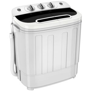 ZENY Portable Clothes Washing Machine Mini Twin Tub Washing Machine 13lbs Capacity with Spin Dryer,Compact Washer and Dryer Combo Lightweight Small Laundry Washer for... ZENY Portable Clothes Washing Machine Mini Twin Tub Washing Machine 13lbs Capacity with Spin Dryer,Compact Washer and Dryer Combo Lightweight Small Laundry Washer for...