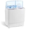 ZENY Portable Washing Machine Compact Twin Tub Laundry Washing Machine 17.6lbs Capacity, Mini Washer Dryer for Apartment RV Travelling,Semi-Automatic, 11lbs Washer, 6.6lbs Spinner ZENY Portable Washing Machine Compact Twin Tub Laundry Washing Machine 17.6lbs Capacity, Mini Washer Dryer for Apartment RV Travelling,Semi-Automatic, 11lbs Washer, 6.6lbs Spinner
